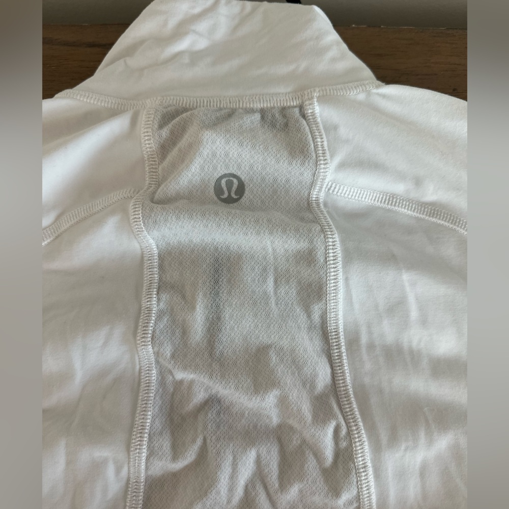 Lululemon white quarter zip